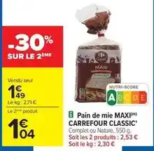 Carrefour Drive Carrefour - morbier a.o.p. filière qualité offre