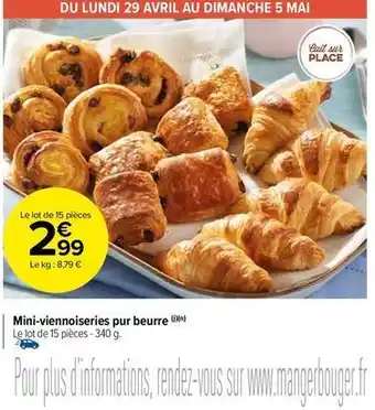 Carrefour Market Mini-viennoiseries pur beurre offre