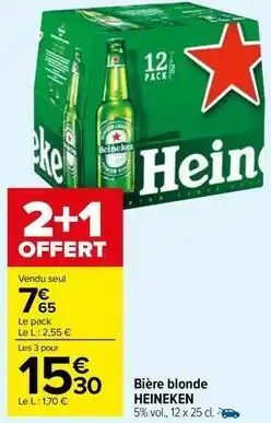 Carrefour Drive Heineken - bière blonde offre