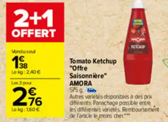 Carrefour Tomato Ketchup Offre Saisonnière offre