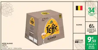 Intermarché LEFFE BIÈRE BLONDE offre