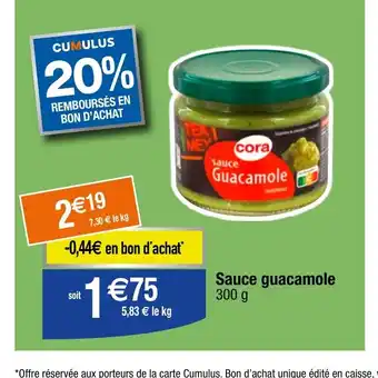 Migros Sauce guacamole offre