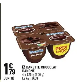 Spar DANONE DANETTE CHOCOLAT offre