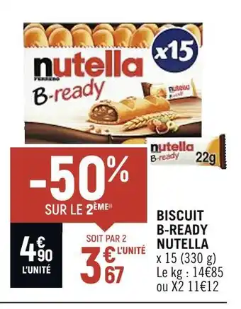 Spar NUTELLA BISCUIT B-READY offre