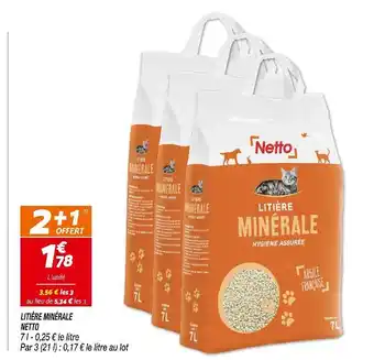 Netto NETTO LITIÈRE MINÉRALE offre