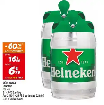 Netto HEINEKEN BIÈRE BLONDE offre