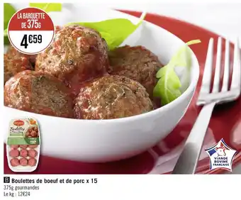 Casino Supermarchés Bigard Boulettes de boeuf et de porc offre