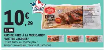 E.Leclerc RIBS DE PORC À LA MEXICAINE(2) offre