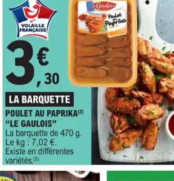 E.Leclerc LA BARQUETTE POULET AU PAPRIKA offre