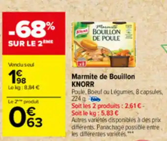 Carrefour Marmite de Bouillon offre