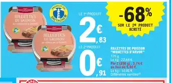 E.Leclerc RILLETTES DE POISSON "MOUETTES D'ARVOR offre