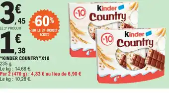 E.Leclerc KINDER COUNTRY"X10 offre