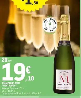 E.Leclerc CHAMPAGNE BRUT "MONTAUDON" offre