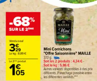 Carrefour Mini Cornichons offre