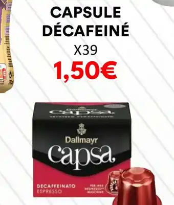 Hmarket CAPSULE DÉCAFEINÉ offre