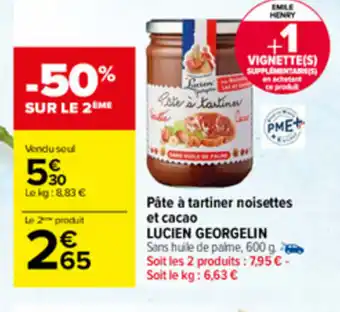 Carrefour Pâte à tartiner noisettes et cacao offre
