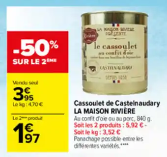 Carrefour Cassoulet de Casteinaudary offre