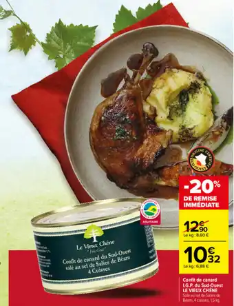 Carrefour Confit de canard I.G.P du Sud-Ouest offre