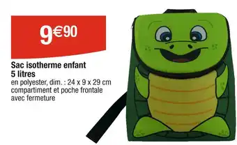 Cora x Carrefour Sac isotherme enfant 5 litres offre