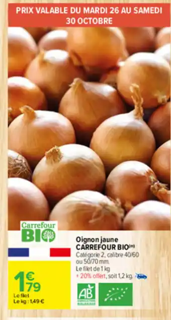 Carrefour Oignon jaune offre