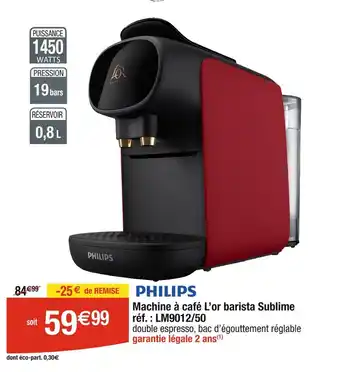 PHILIPS Machine à café L’or barista Sublime réf. : LM9012/50