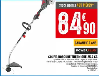 Brico Cash POWERPLUS COUPE-BORDURE THERMIQUE 25,4 CC offre