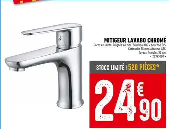 Brico Cash MITIGEUR LAVABO CHROMÉ offre