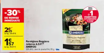 Carrefour Parmigiano Reggiano Julienne A.O.P offre