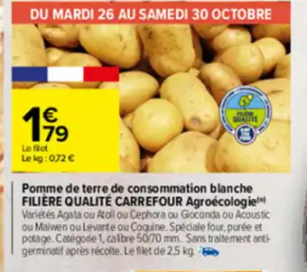 Carrefour Pomme de terre de consommation blanche offre