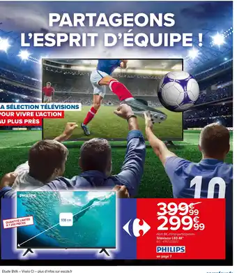 Carrefour Téléviseur LED 4K* offre