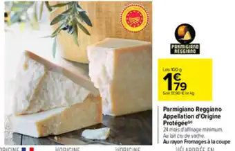 Parmigiano reggiano Appellation d'Origine protégée