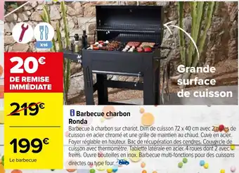 Carrefour Barbecue charbon Ronda offre