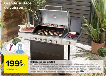 Carrefour Barbecue gaz GZ5100 offre