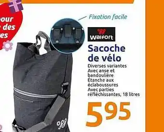 Action Sacoche De Vélo Walfort offre