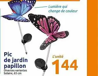 Action Pic De Jardin Papillon offre