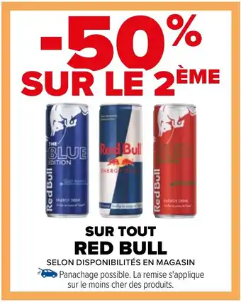 Carrefour SUR TOUT RED BULL offre