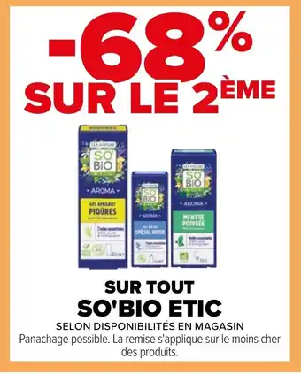 Carrefour SUR TOUT SO'BIO ETIC offre