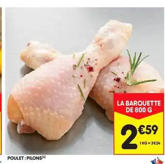 Poulet : Pilons