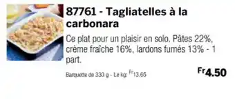 Thiriet 87761 - Tagliatelles à la carbonara offre