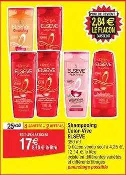 Migros Elsève - shampooing color- vive offre