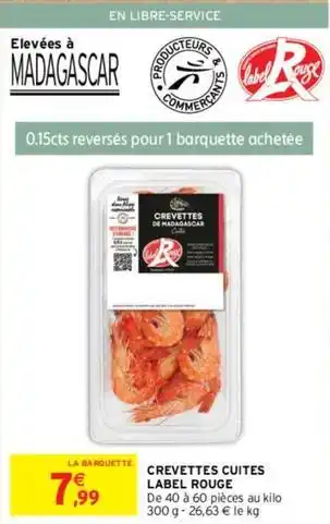 Intermarché Crevettes cuites offre