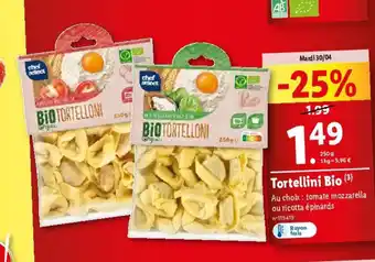 Lidl Tortellini Bio (3) offre