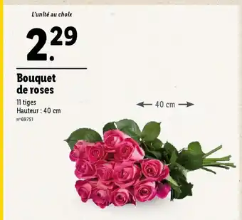 Lidl Bouquet de roses offre