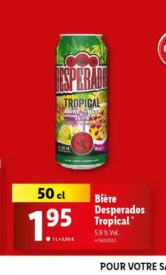 Lidl Bière Desperados Tropical* offre