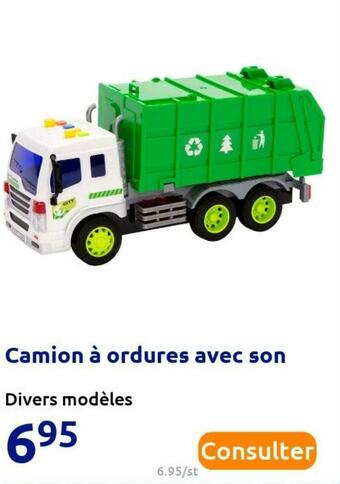Action Camion à ordures avec son offre