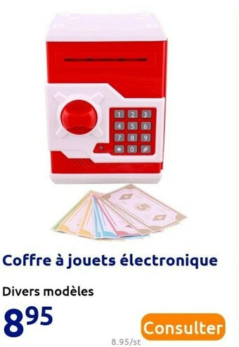 Action Coffre à jouets électronique offre
