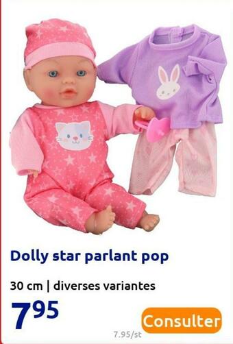 Action Dolly star parlant pop offre