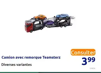 Camion avec remorque teamsterz