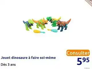 Action Jouet dinosaure à faire soi-même offre