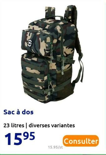 Action Sac à dos offre